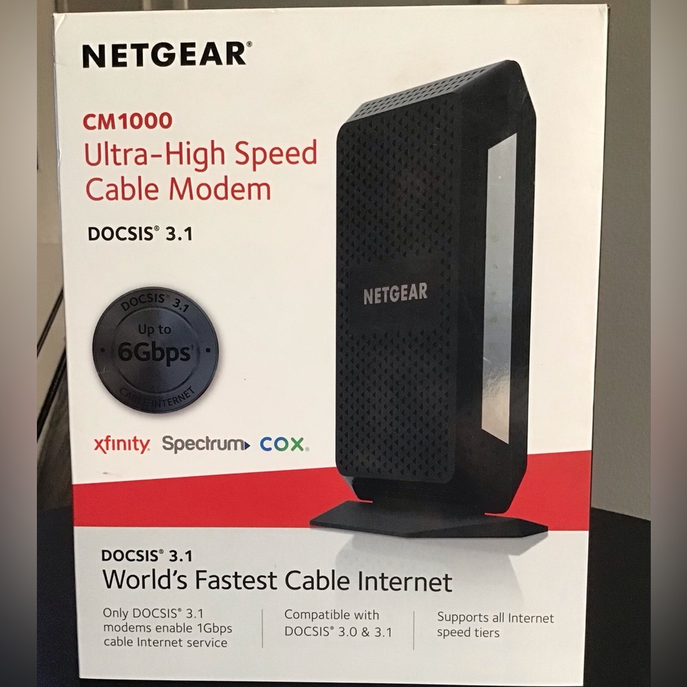 NETGEAR High-Speed Cable Modem (Open Box, Never used)